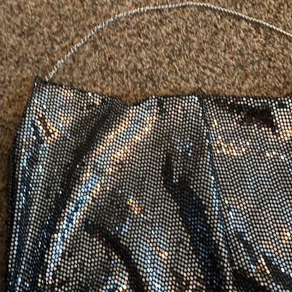 SHEIN open back chain sequin halter top - Picture 2 of 3